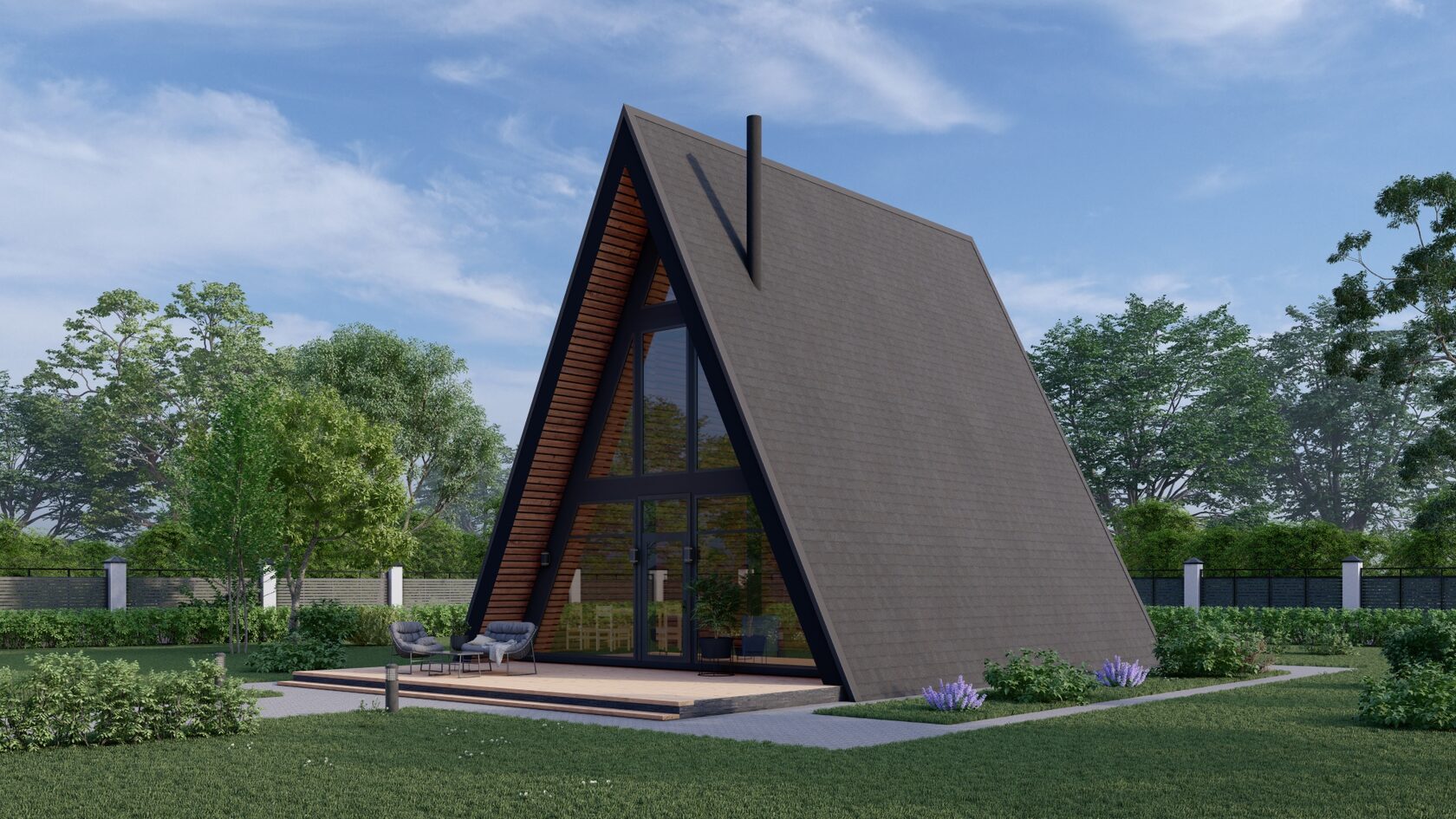 Проект Афрейм Карелия 8,4х9,0-99 м²