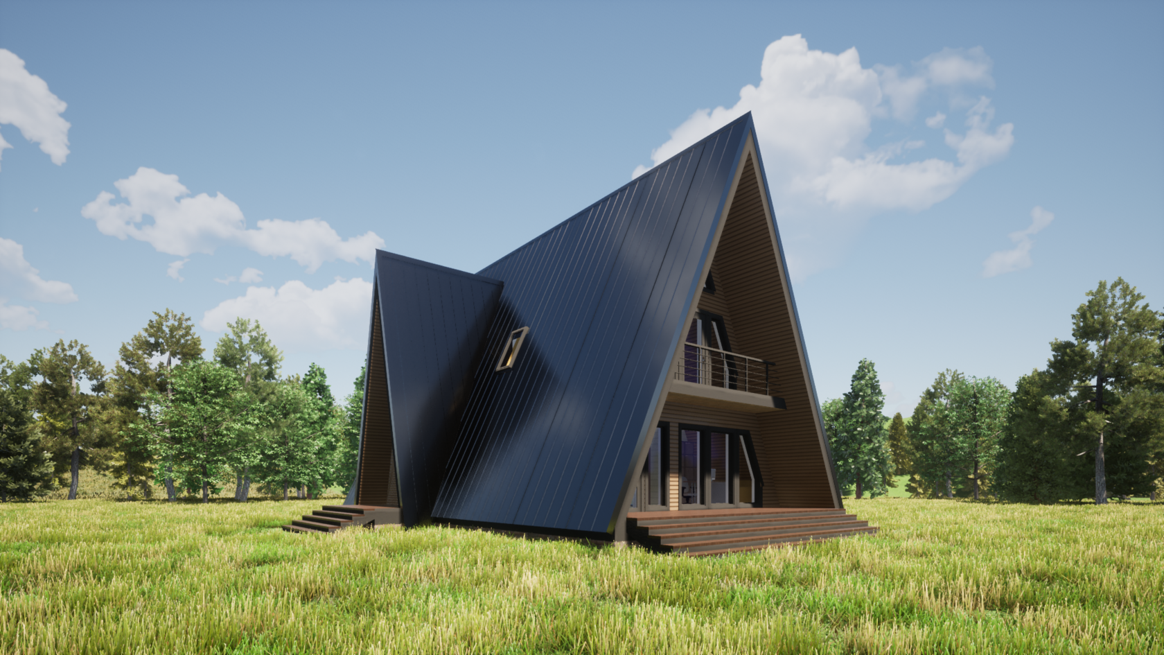 Большой проект Афрейм 8.5х13.6-195 м²