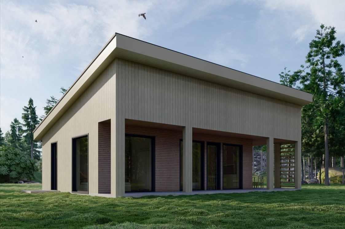 Проект Современного дома 8,7х13,2-118 м²