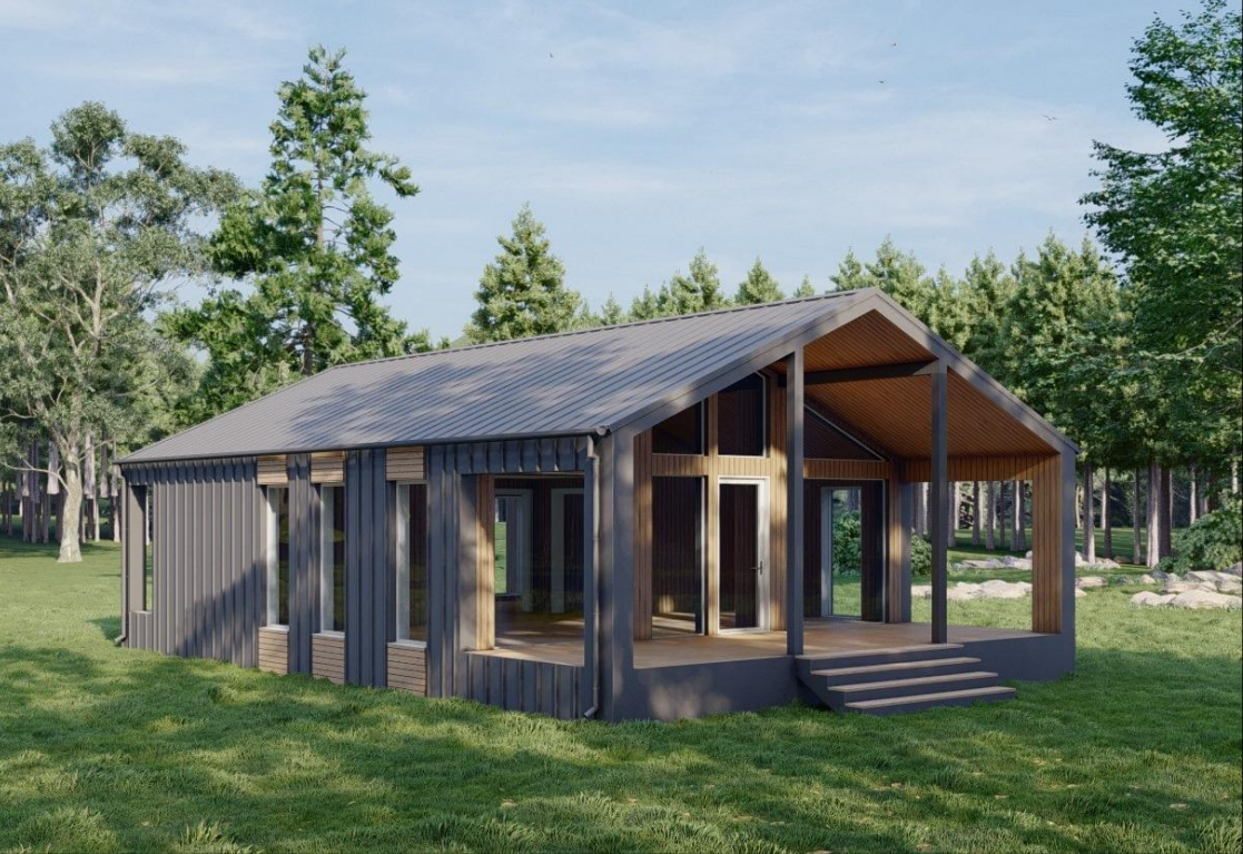 Проект Одноэтажного дома 8,0х13,7-114 м²