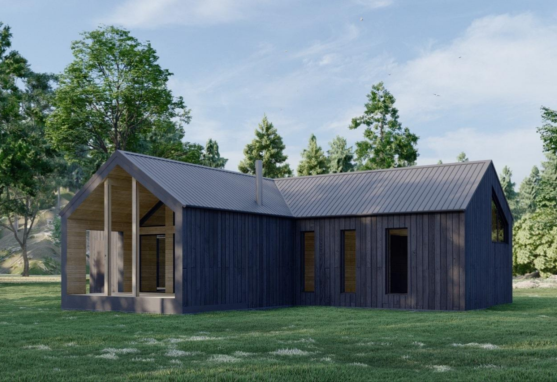 Проект барн-хауса 12,0х17,0-120 м²