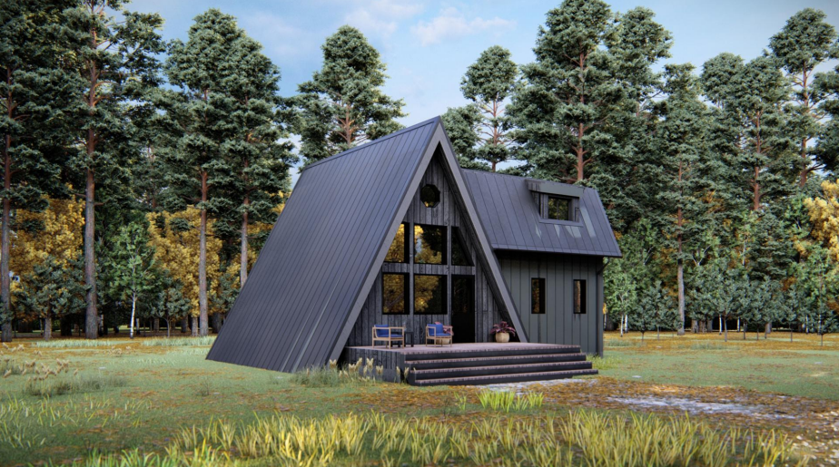 Проект Загородного дома Афрейм 8,0х11,0-163 м²