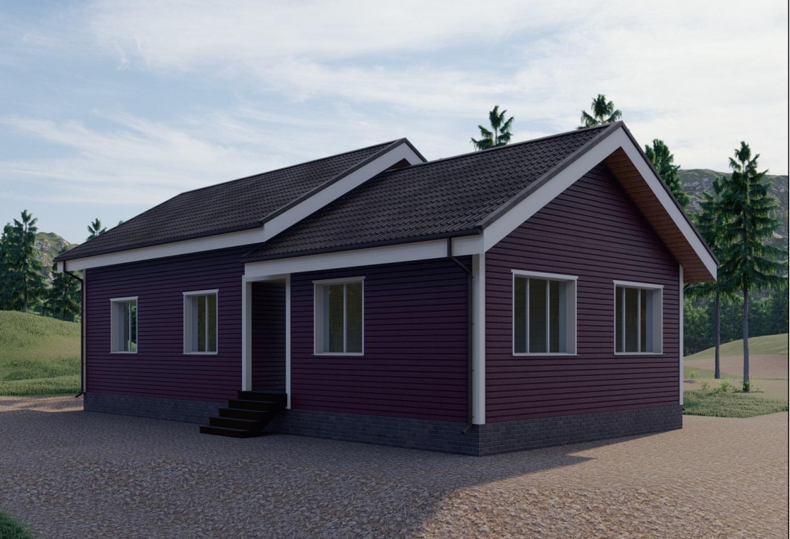 Проект Каркасного дома 7,0х15,0-105 м²