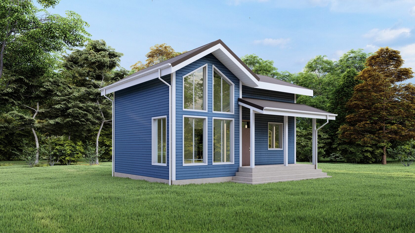 Интересный проект дома 6,5х9,0-97 м²