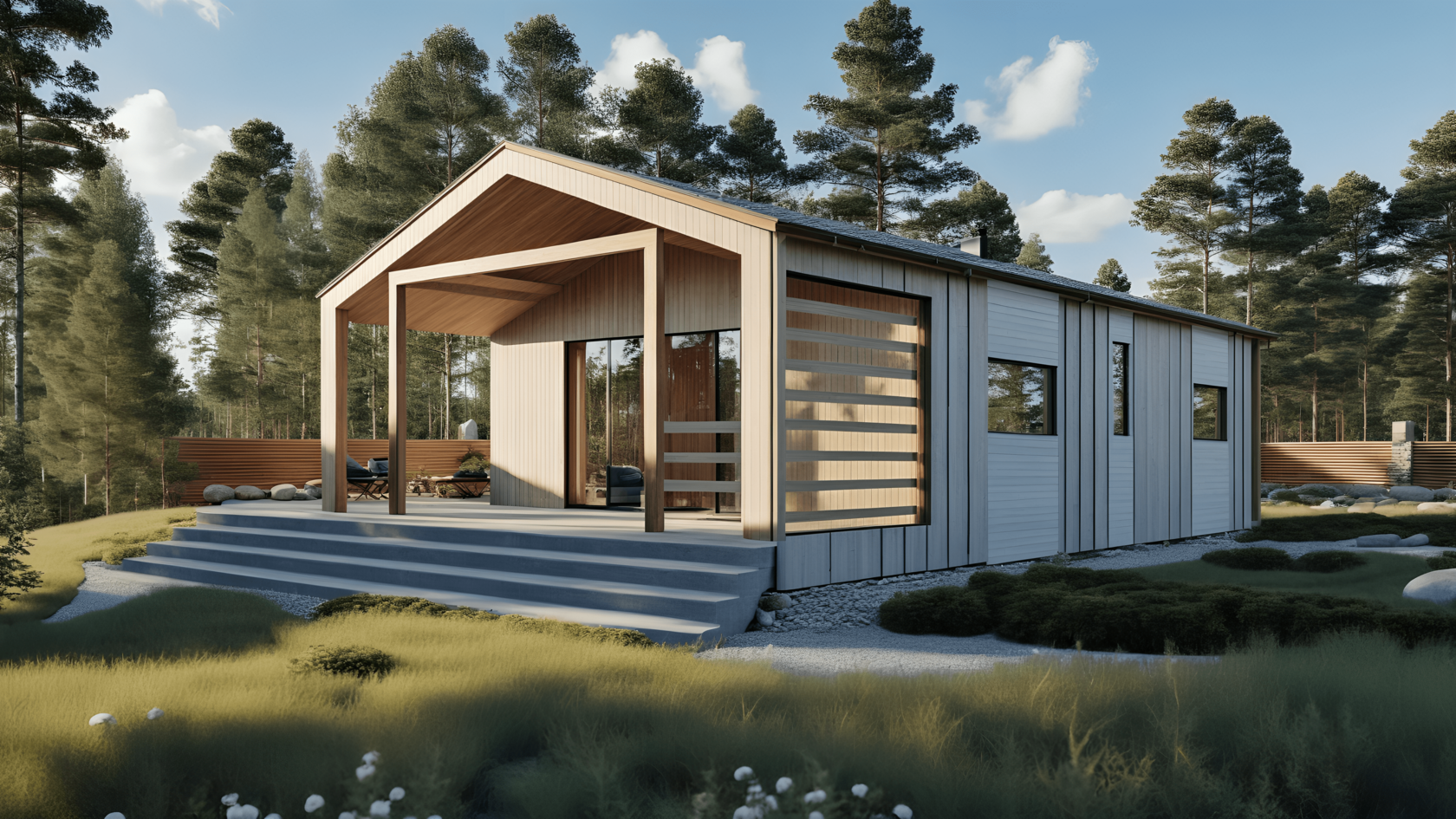 Проект Дома в Стиле БАРНХАУС 6,6х9,5 112 м²