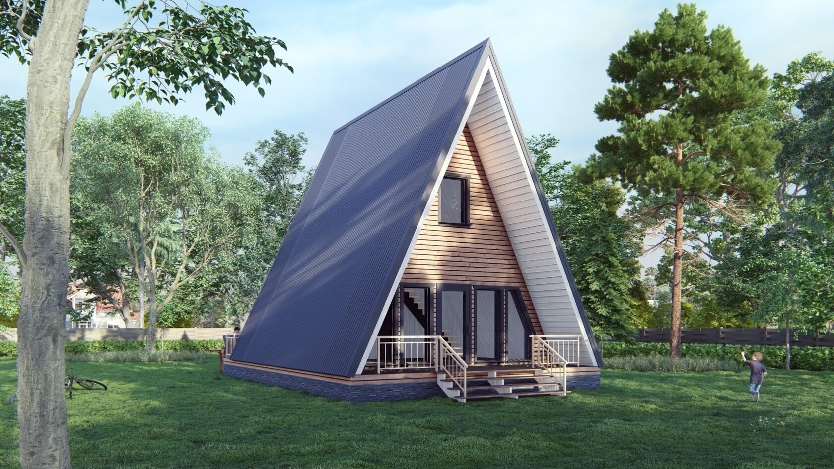 Проект Афрейм 7,0х10,0-94 м²