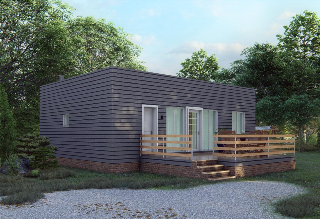 Проект Уютного загородного дома 7,0х10,0-90 м²