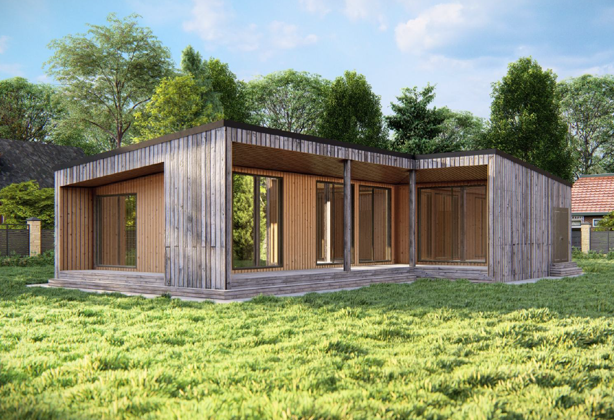 Интересный проект загородного дома 9,7х15,7-129 м²