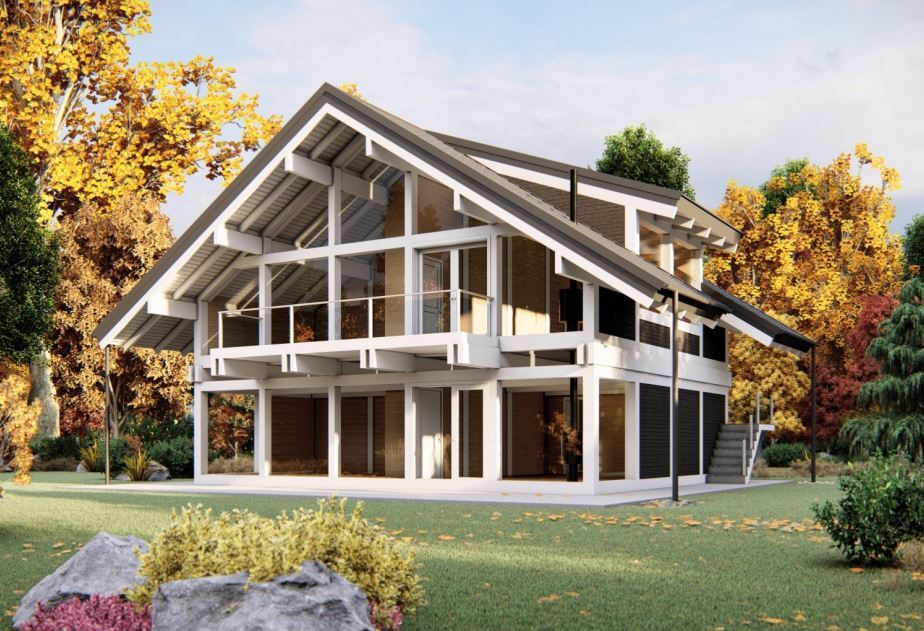 Проект дома Фахверк 9.0х11.0-217 м²