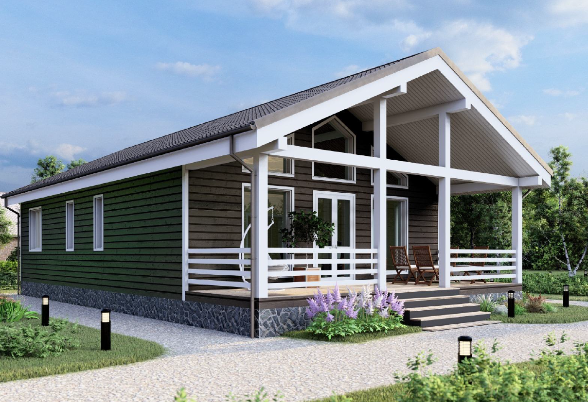 Интересный проект загородного дома 9,0х13,0-147 м²