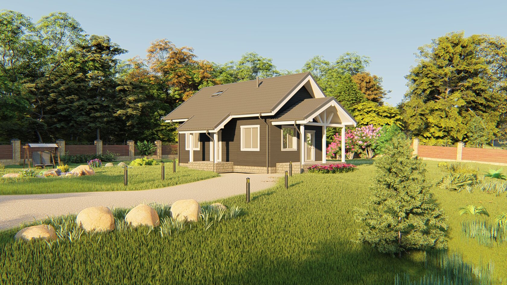 Проект загородного дома 6,0х9,0-104 м²