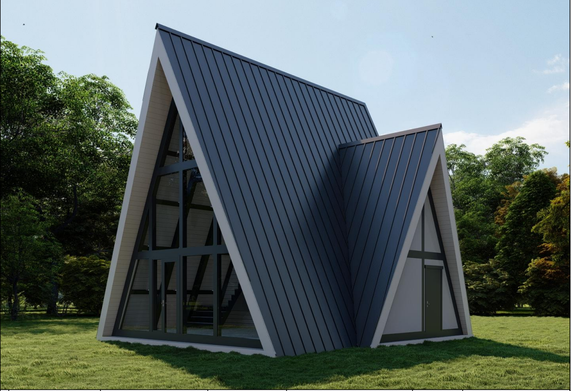 Проект Дома Шалаш Афрейм 7,8х8,5-98 м²