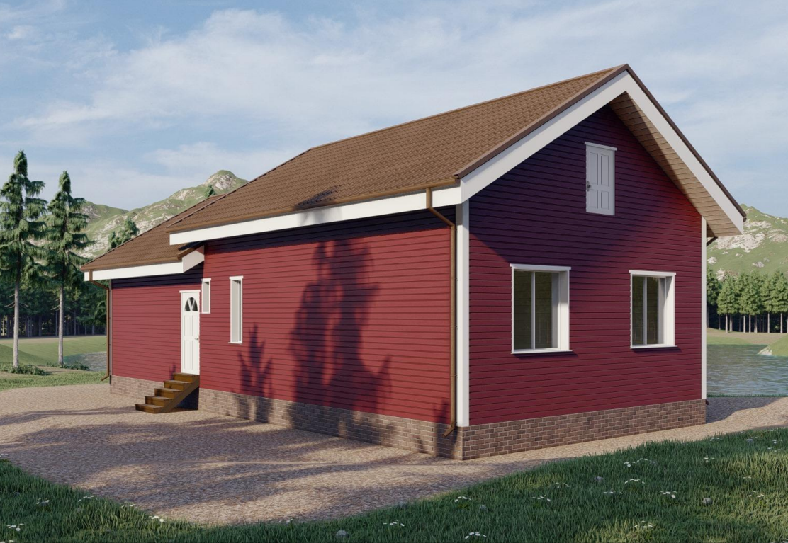 Проект дома 7,0х15,0-105 м²